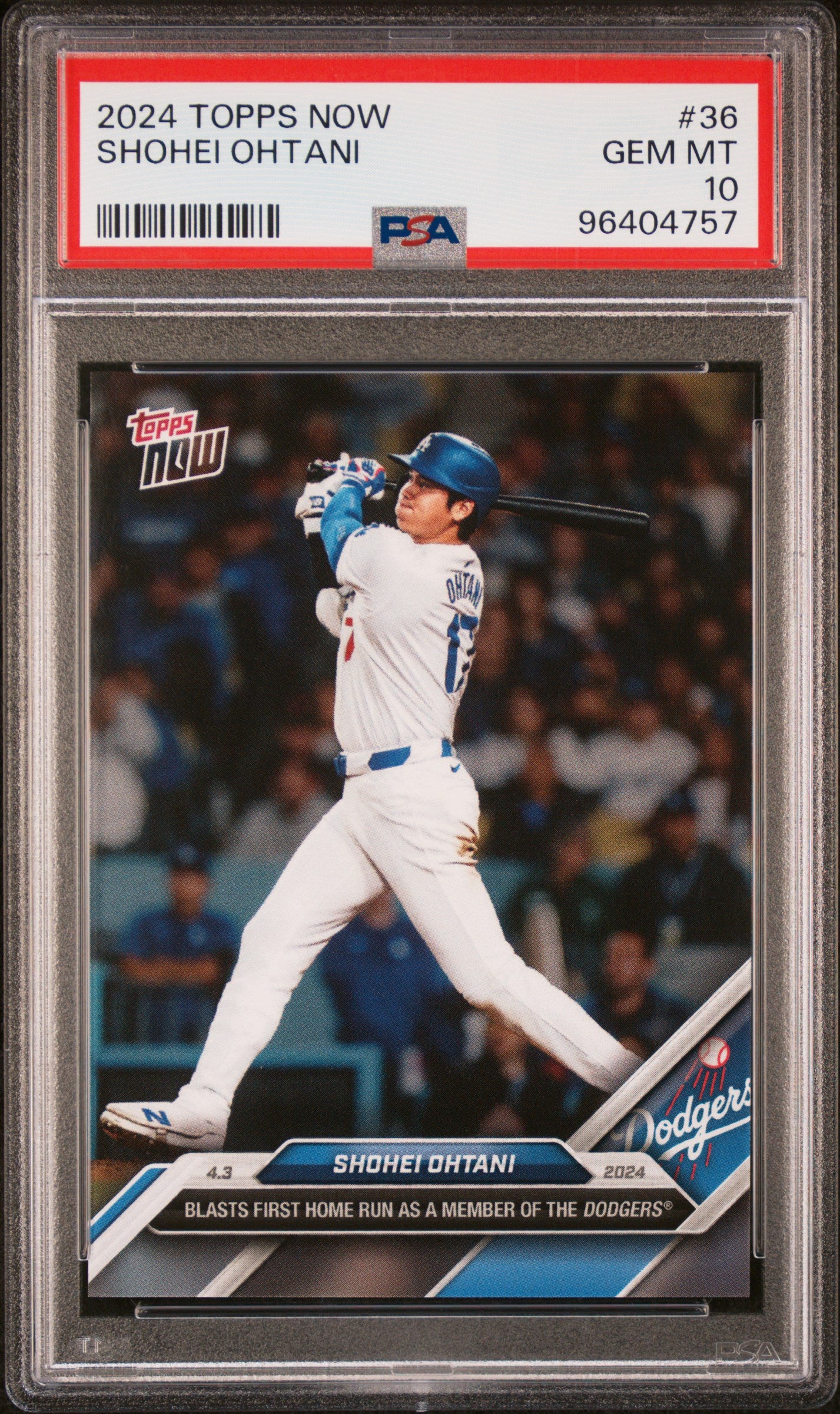 2024 Topps Now #36 Shohei Ohtani PSA 10 96404757