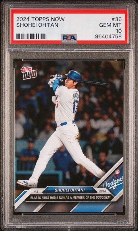 2024 Topps Now #36 Shohei Ohtani PSA 10 96404758