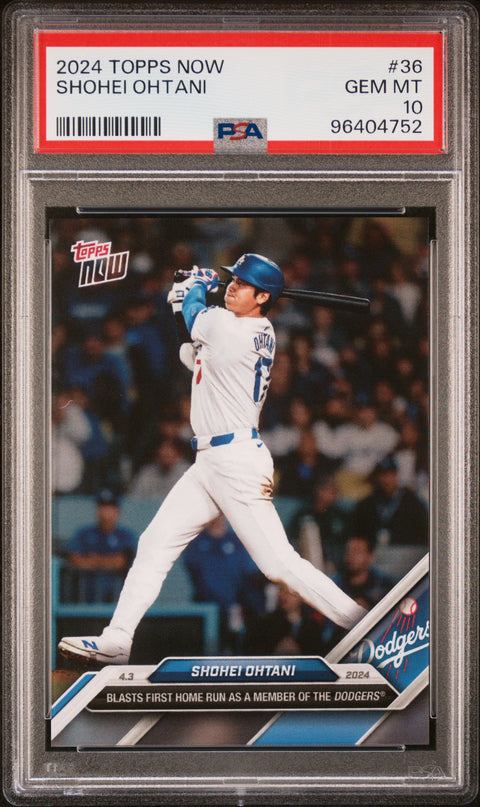 2024 Topps Now #36 Shohei Ohtani PSA 10 96404752