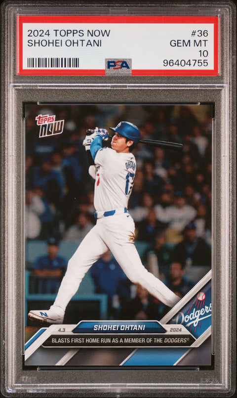 2024 Topps Now #36 Shohei Ohtani PSA 10 96404755