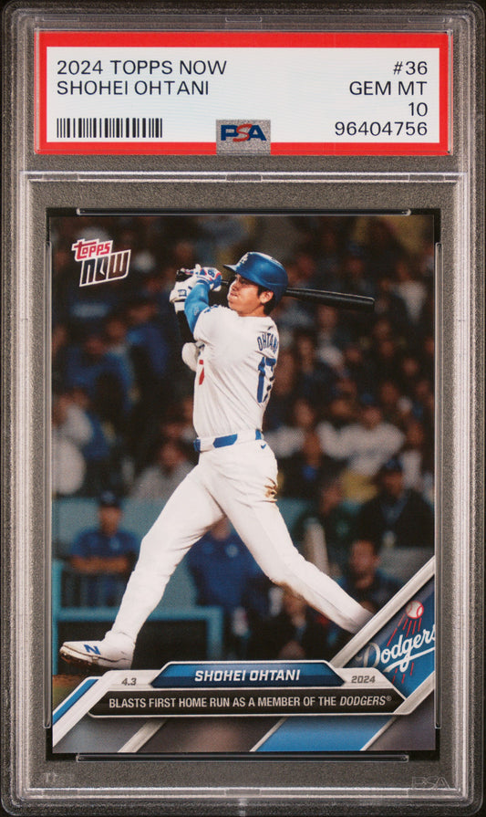 2024 Topps Now #36 Shohei Ohtani PSA 10 96404756