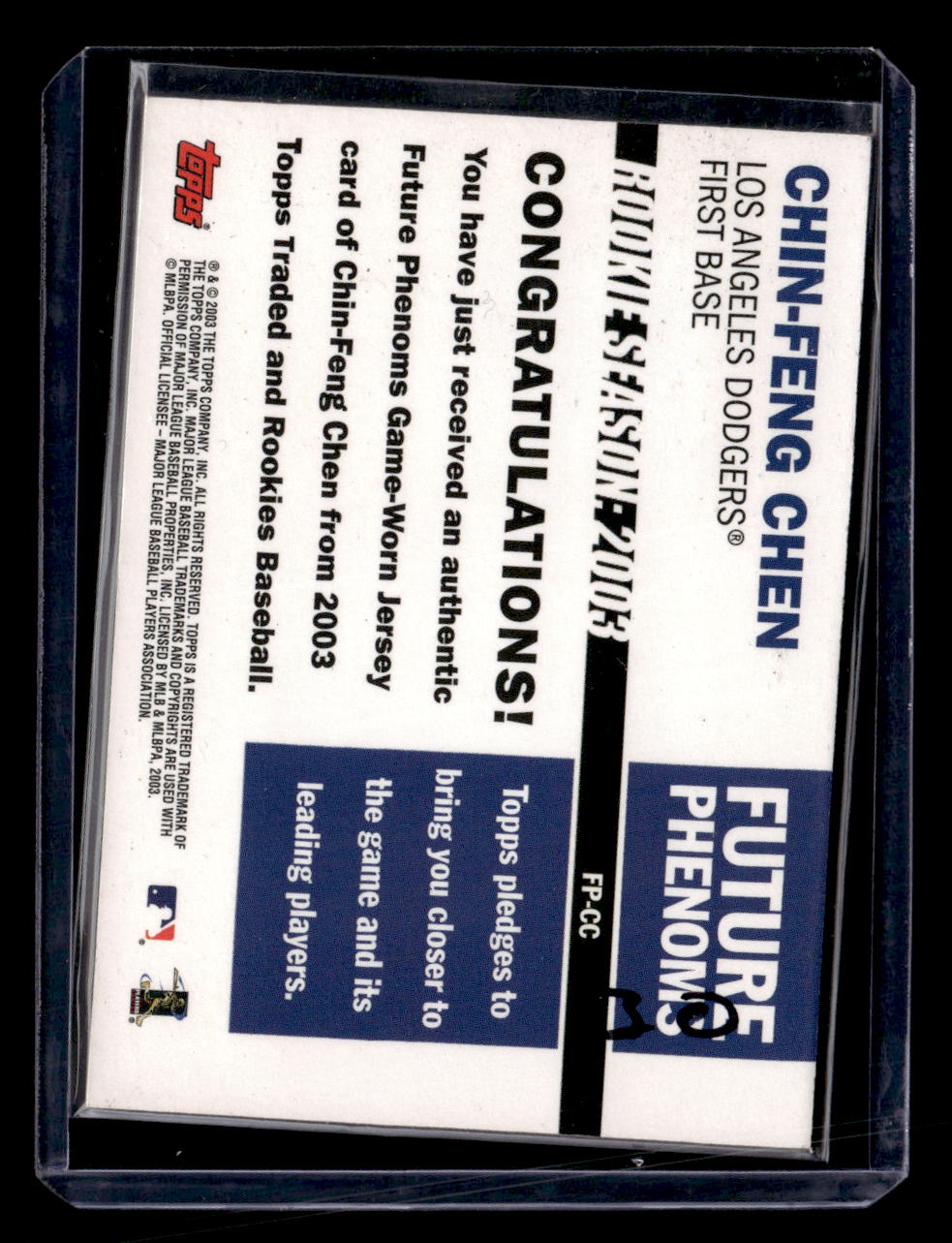 2003 Topps #FP-CC Chin-Feng Chen Future Phenoms