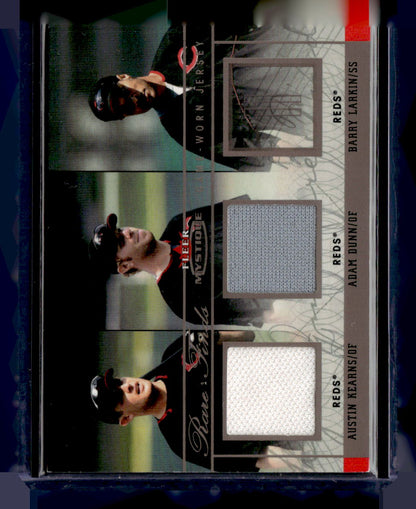 2003 Fleer Mystique #RFD-AK/AD Kearns / Dunn / Larkins Duel Swatch #/75