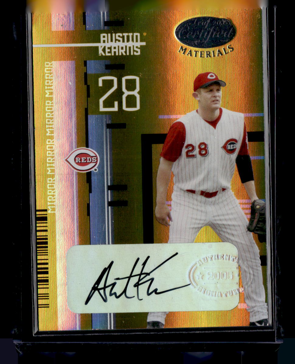 2005 Leaf Certified Materials #12 Austin Kearns Gold Mirrors #/25
