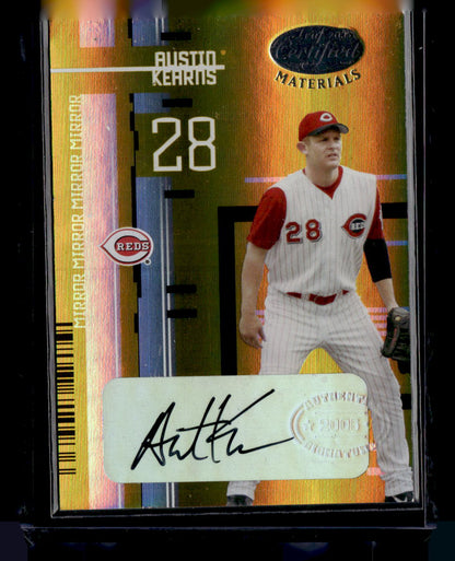 2005 Leaf Certified Materials #12 Austin Kearns Gold Mirrors #/25