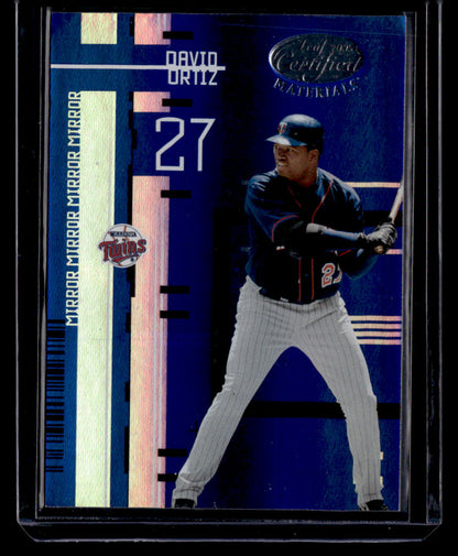 2005 Leaf Certified Materials #177 David Ortiz Blue Mirrors #/50