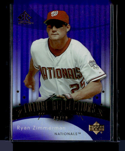2005 Upper Deck Update #223 Ryan Zimmerman Reflections Update Purple #/99