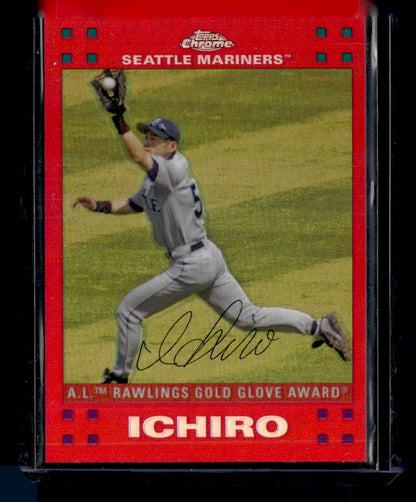 2007 Topps Chrome #270 Ichiro Red Refractor #/99