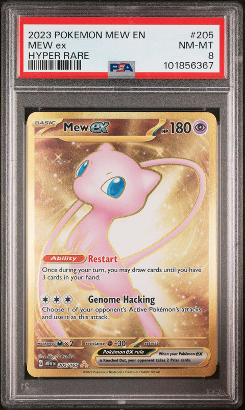 2023 Pokemon Mew En-151 Mew Ex #205 PSA 8