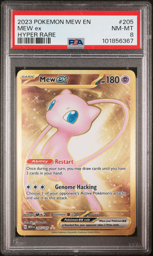 2023 Pokemon Mew En-151 Mew Ex #205 PSA 8