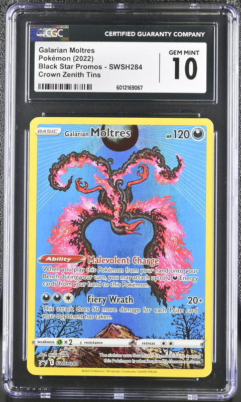 2023 Black Star Promos #SWSH284 Galarian Moltres CGC 10