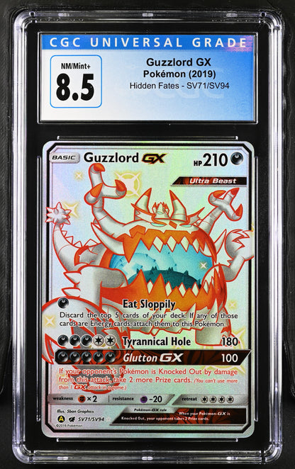2019 Hidden Fates #SV71/SV94 Guzzlord GX CGC 8.5