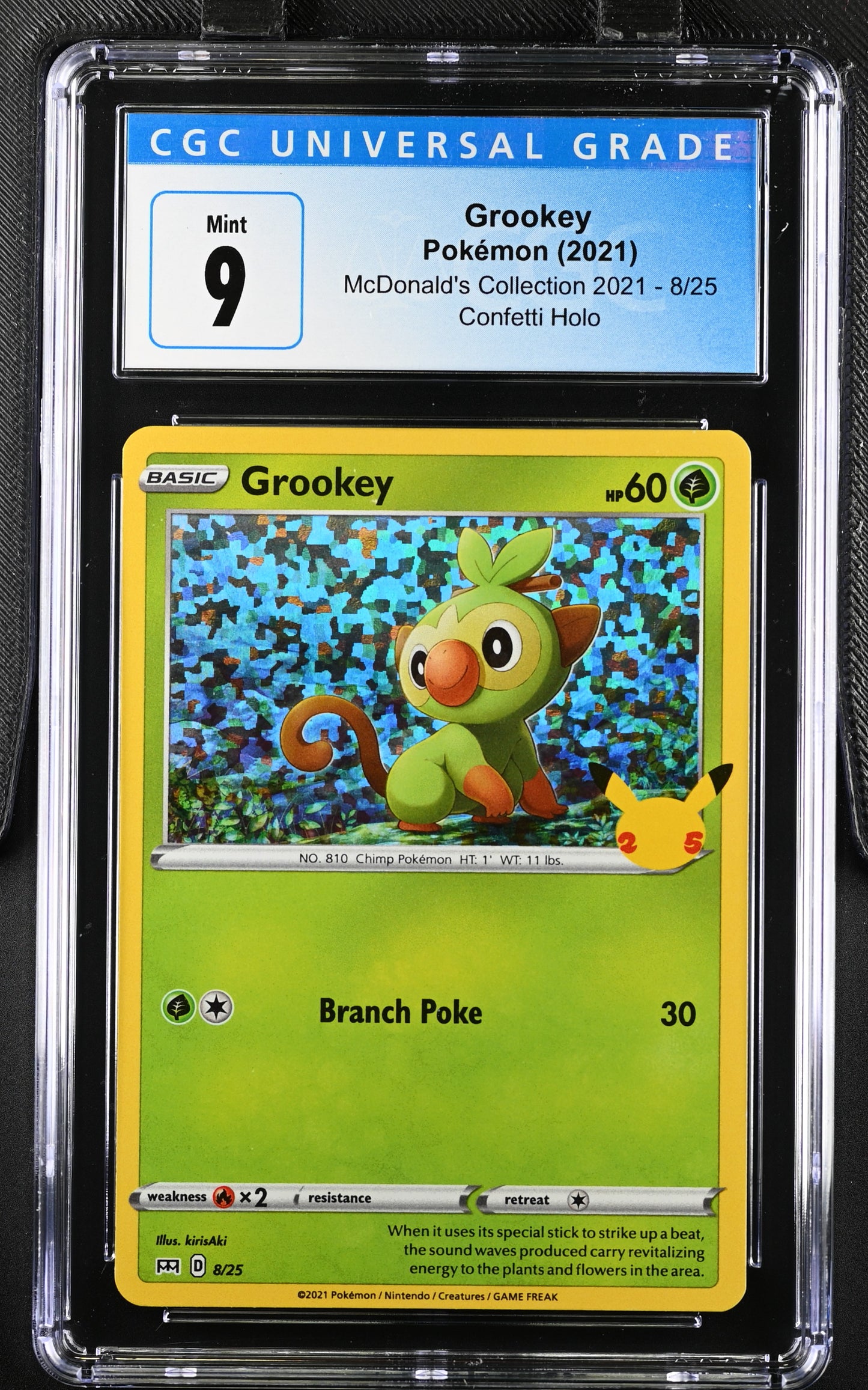 2021 McDonald's Collection #8/25 Grookey CGC 9