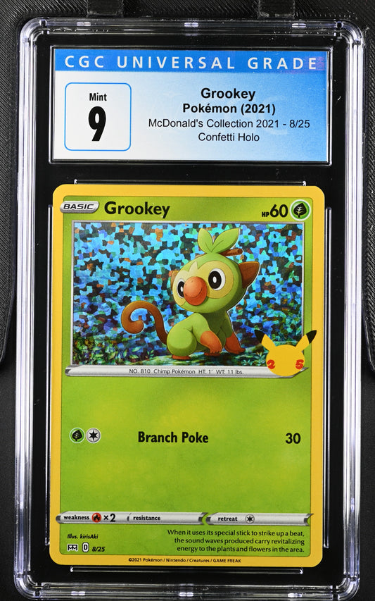 2021 McDonald's Collection #8/25 Grookey CGC 9