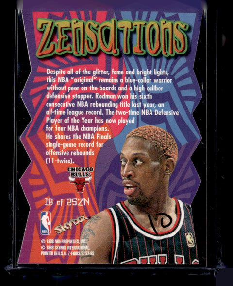 1997-98 SkyBox Z-Force #18 ZN Dennis Rodman Zensations