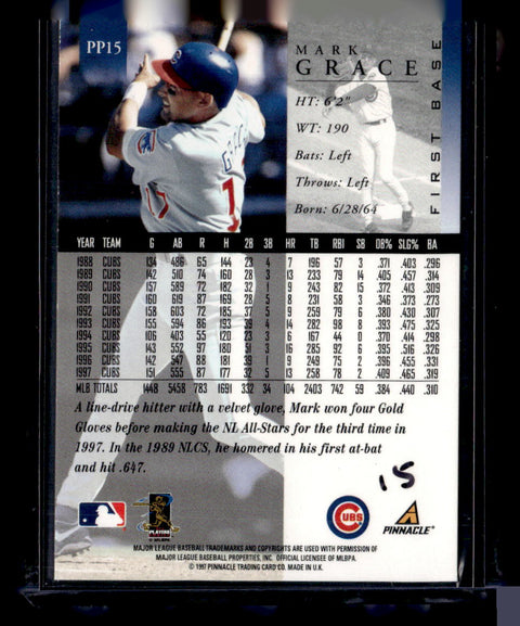 1997 Pinnacle #PP15 Mark Grace