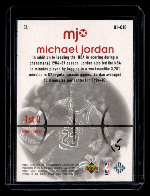 1998 Upper Deck MJx #54 Michael Jordan