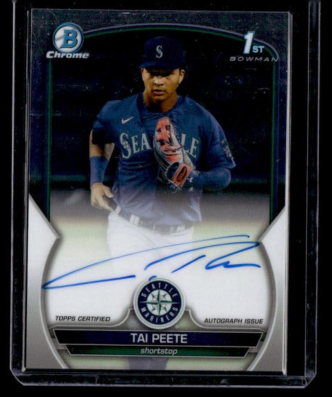 2023 Bowman Chrome #CDA-TP Tai Peete 1st Bowman Auto