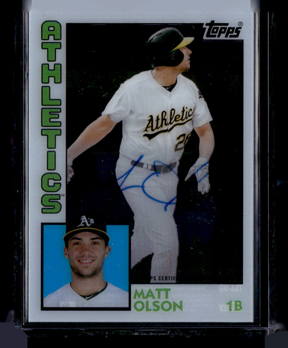 2019 Topps #TBA-MO Matt Olson Clearly Autograph