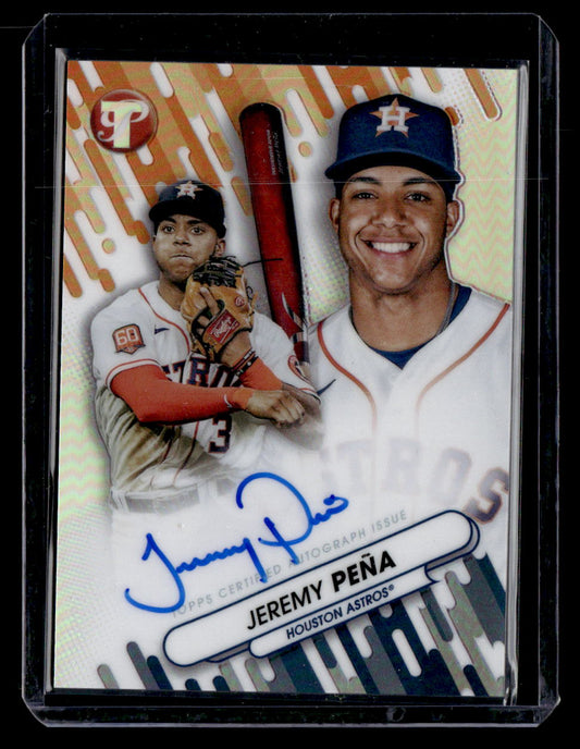2023 Topps Platinum #FFA-JP Jeremy Pena Fresh Face Autographs