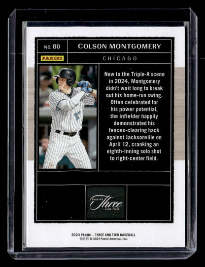 2024 Panini Three And Two #80 Colson Montgomery Silver #/49