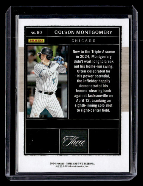 2024 Panini Three And Two #80 Colson Montgomery Silver #/49