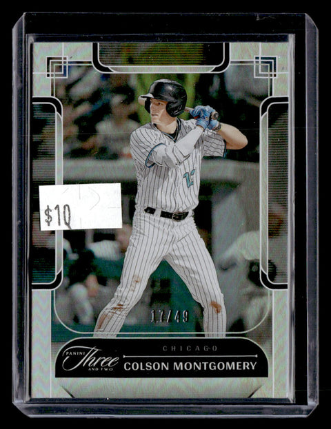 2024 Panini Three And Two #80 Colson Montgomery Silver #/49