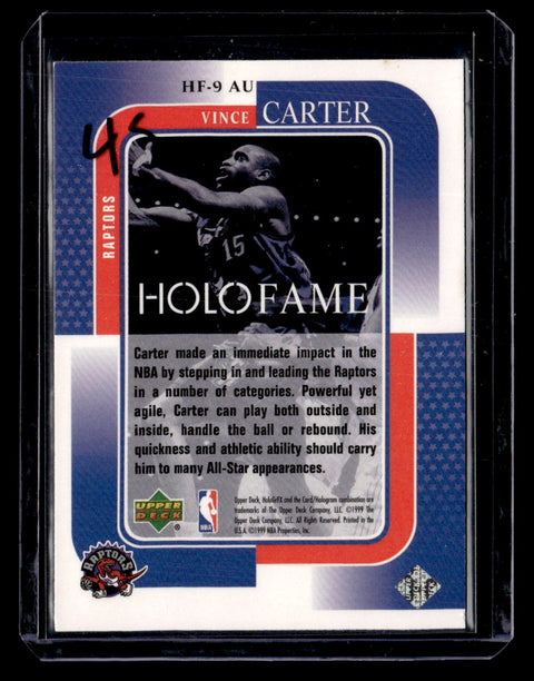 1999 Upper Deck #HF-9 AU Vince Carter AUsome Holofame