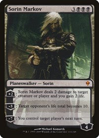MTG Zendikar Sorin Markov