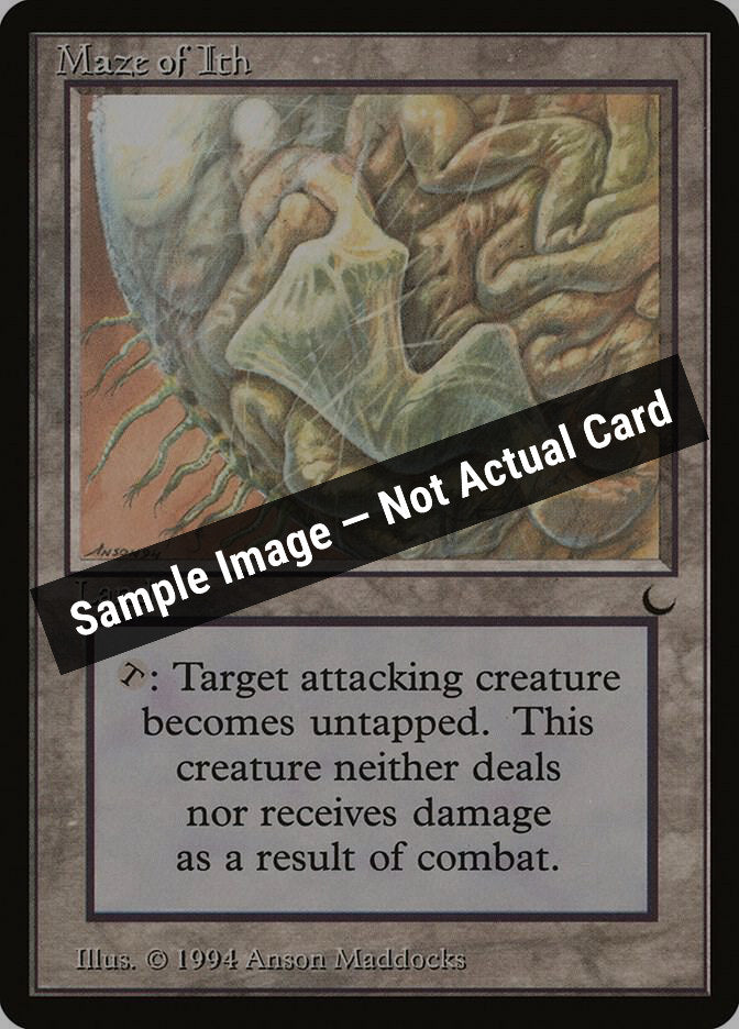 Magic,The Dark,Maze of Ith,Normal,Moderately Played — Sample Image, Not Actual Card