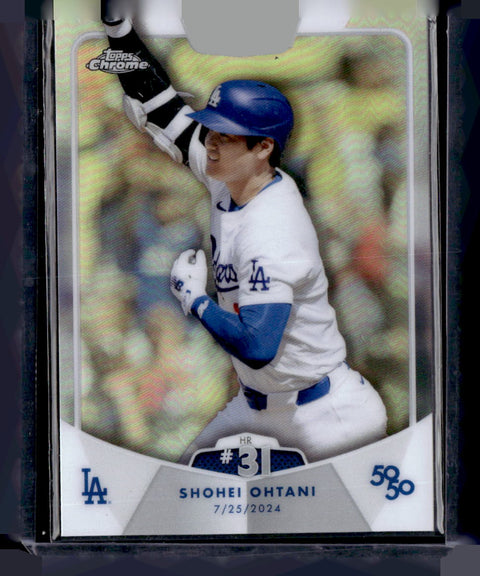 2024 Topps 50/50: Shohei Ohtani #55 Shohei Ohtani Chrome Refractor