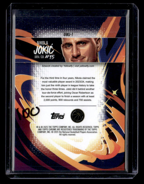 2025 Topps #UVAS-7 Nikola Jokic