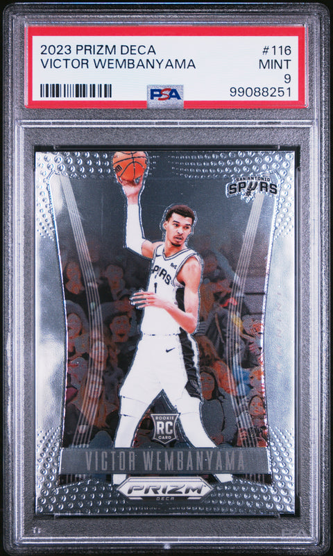 2023 Panini Prizm Deca #116 Victor Wembanyama PSA 9 99088251