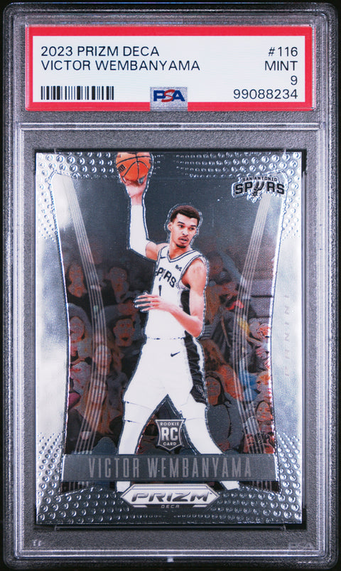 2023 Panini Prizm Deca #116 Victor Wembanyama PSA 9 99088234