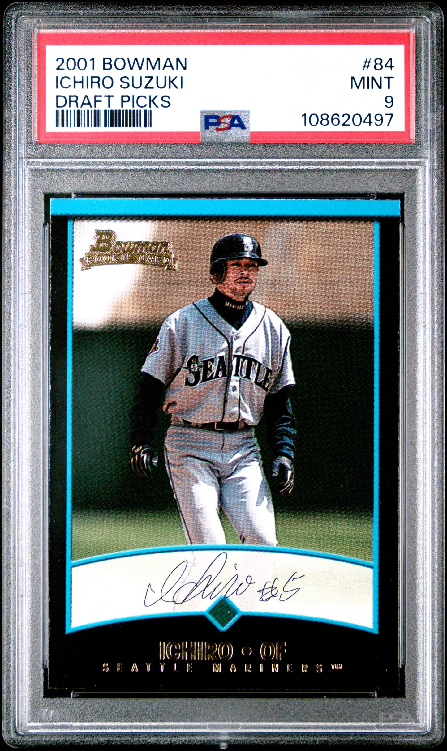 2001 Bowman Draft Picks #84 Ichiro Suzuki Draft Picks PSA 9 108620497