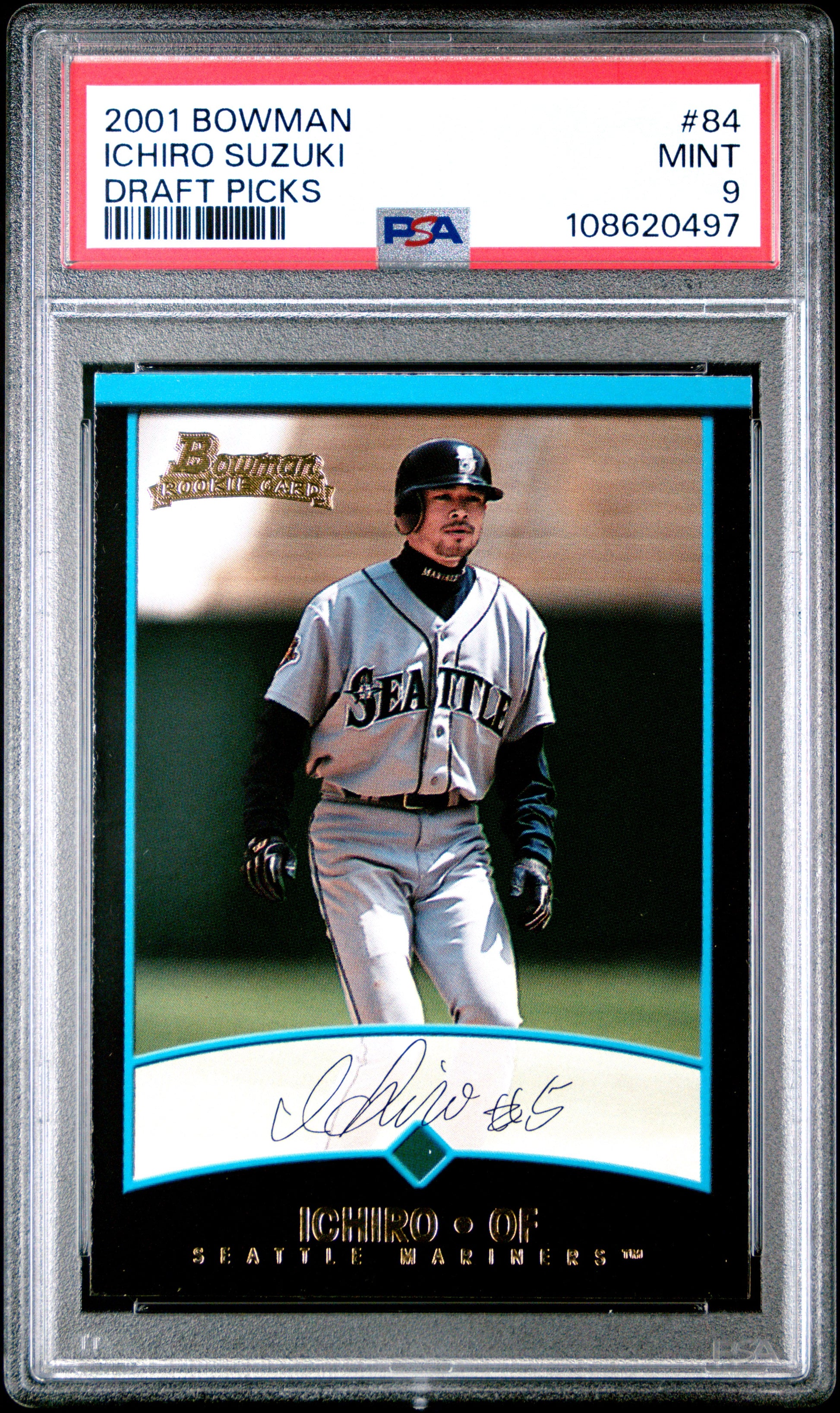 2001 Bowman Draft Picks #84 Ichiro Suzuki Draft Picks PSA 9 108620497