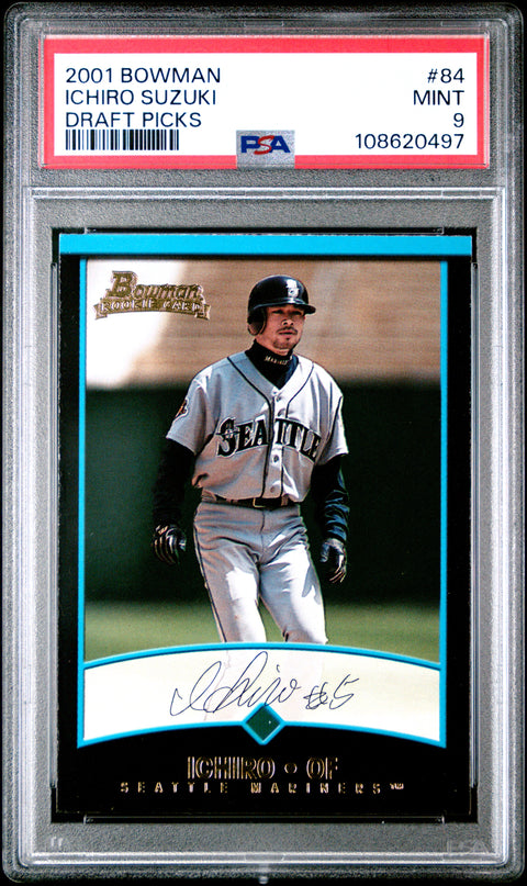 2001 Bowman Draft Picks #84 Ichiro Suzuki Draft Picks PSA 9 108620497