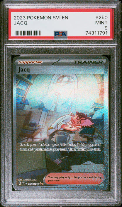 2023 Pokemon Svi En-Scarlet & Violet Jacq #250 PSA 9