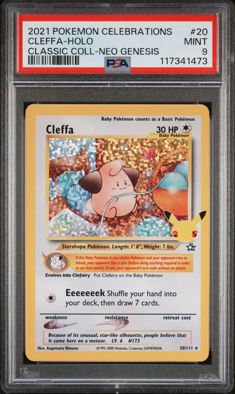 2021 Pokemon Celebrations Classic Collection Cleffa-Holo #20 PSA 9