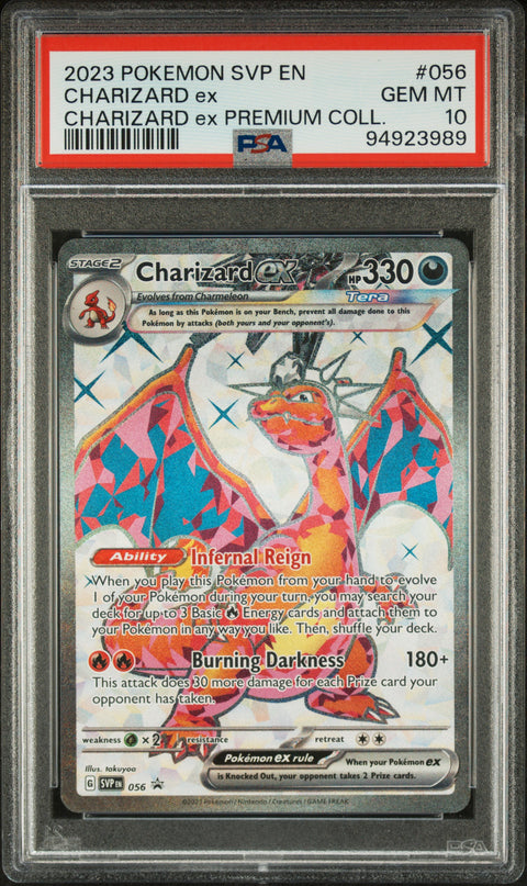 2023 Pokemon Svp En-Sv Black Star Promo Charizard Ex #056 PSA 10