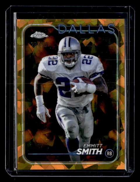 2024 Topps Chrome Sapphire Edition #38 Emmitt Smith Gold Sapphire #/50