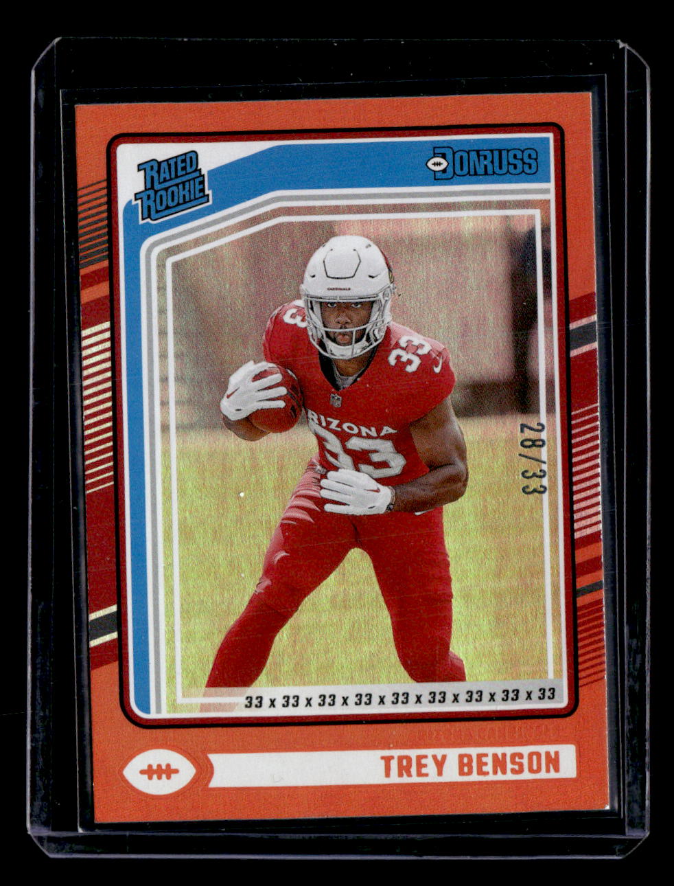 2024 Donruss #326 Trey Benson Rated Rookies Orange