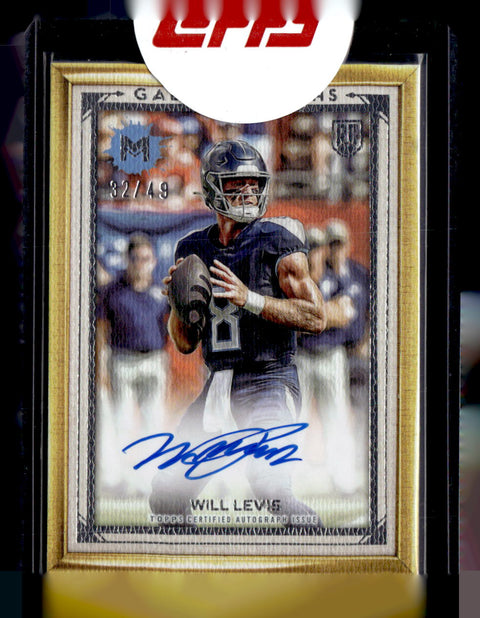 2023 Topps Motif #GG-WL Will Levis Gallery Graphs Autographs