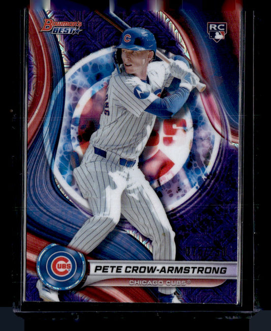 2024 Bowman's Best #17 Pete Crow-Armstrong Green Mini-Diamond Refractors #/99