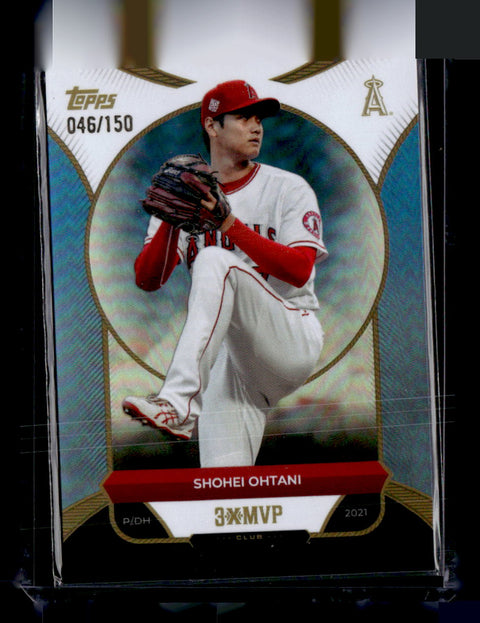 2025 Topps Welcome to the Club: 3X MVP #1 Shohei Ohtani Blue Foil #/150