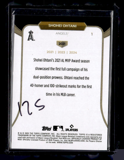2025 Topps Welcome to the Club: 3X MVP #1 Shohei Ohtani Gold Foil #/50