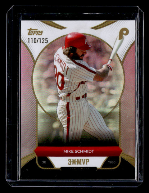 2025 Topps Welcome to the Club: 3X MVP #16 Mike Schmidt Pink Foil #/125