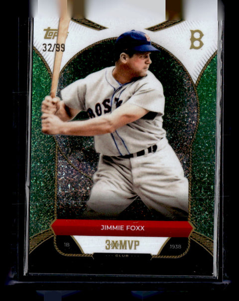 2025 Topps Welcome to the Club: 3X MVP #36 Jimmie Foxx Blue Foil #/150