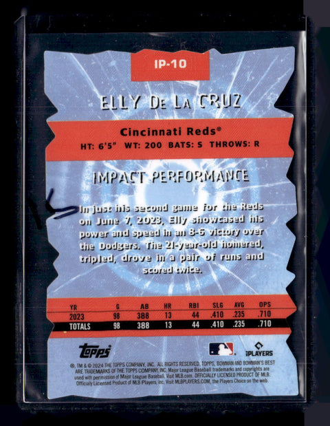 2024 Bowman's Best #IP-10 Elly De La Cruz Impact Players