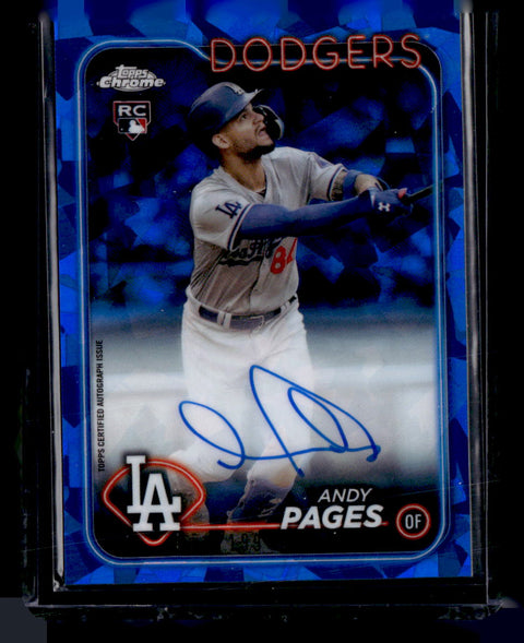 2024 Topps Chrome Update Sapphire Edition #USA-AP Andy Pages Autographs